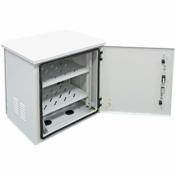 9U Outdoor Cabinet 600mm W x 450mm D, Electriduct, Mfr#: QWM-ED-OUTDOOR-9U-18D